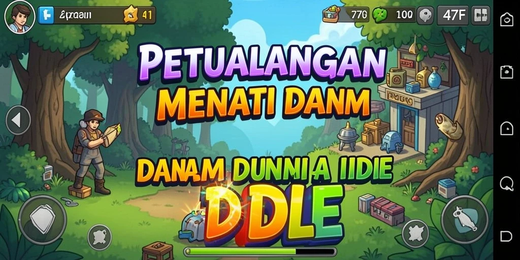 Tampilan gameplay seru di dunia game Idle 47F.