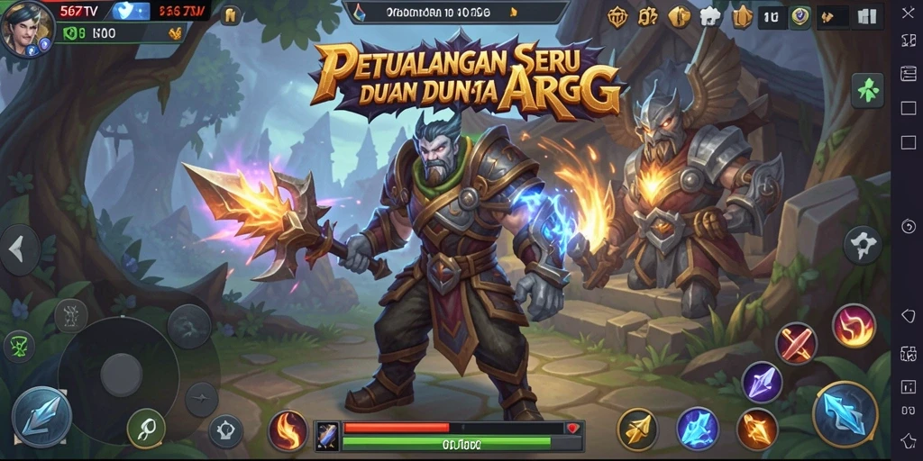 Tampilan gameplay 567TV yang seru dan dinamis dalam aksi ARPG.