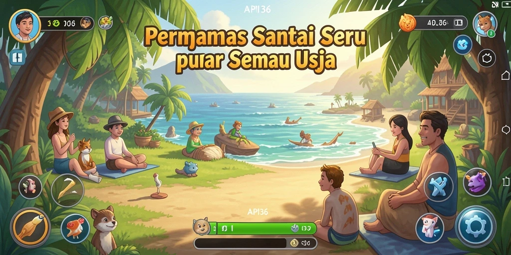 Tangkapan layar <strong>API36</strong> menampilkan suasana gameplay yang ceria dan menyenangkan.