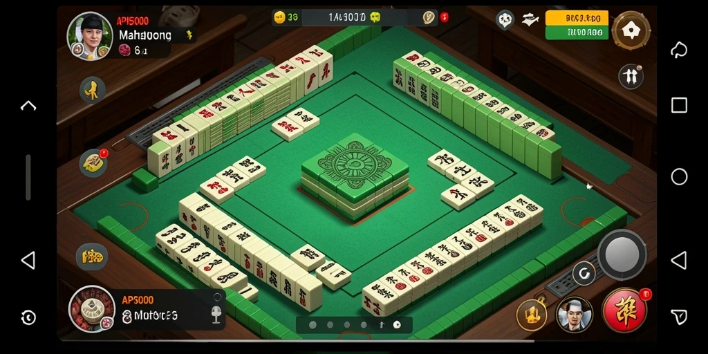 Tampilan gameplay Mahjong yang menarik dan penuh tantangan.