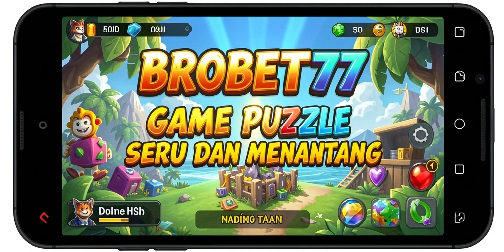 Tampilan utama gameplay BROBET77 dengan tantangan puzzle yang menarik.