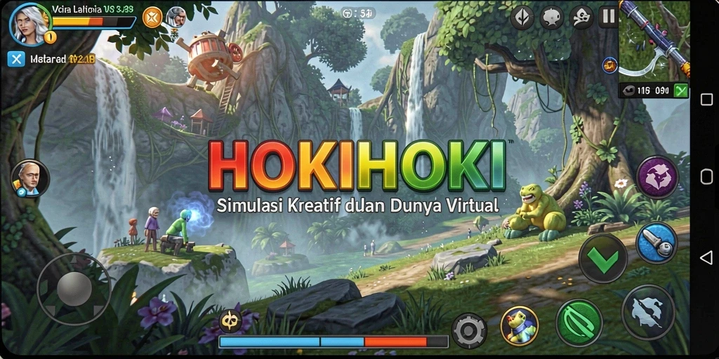 Tampilan gameplay HOKIHOKI yang menarik dan interaktif.