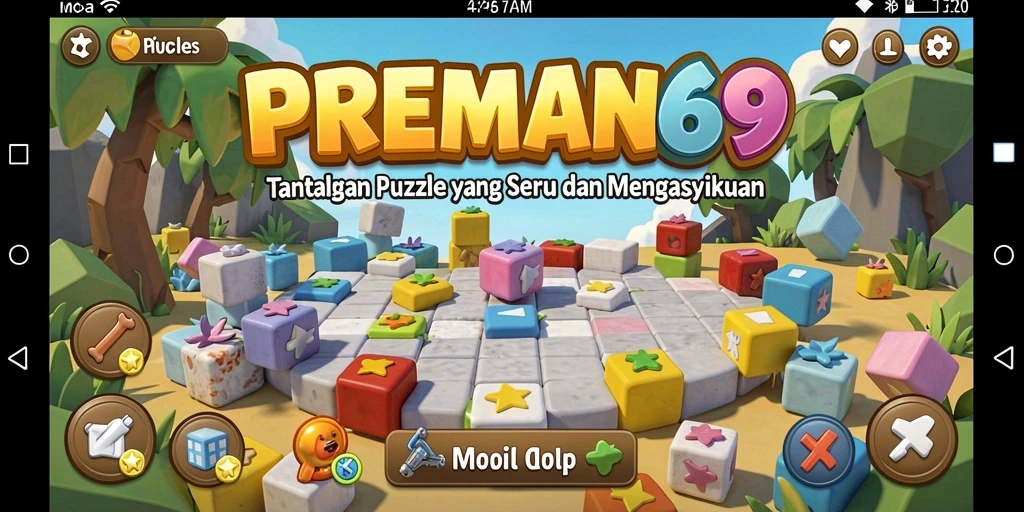 Tampilan gameplay seru dari PREMAN69 dengan teka-teki yang menantang.