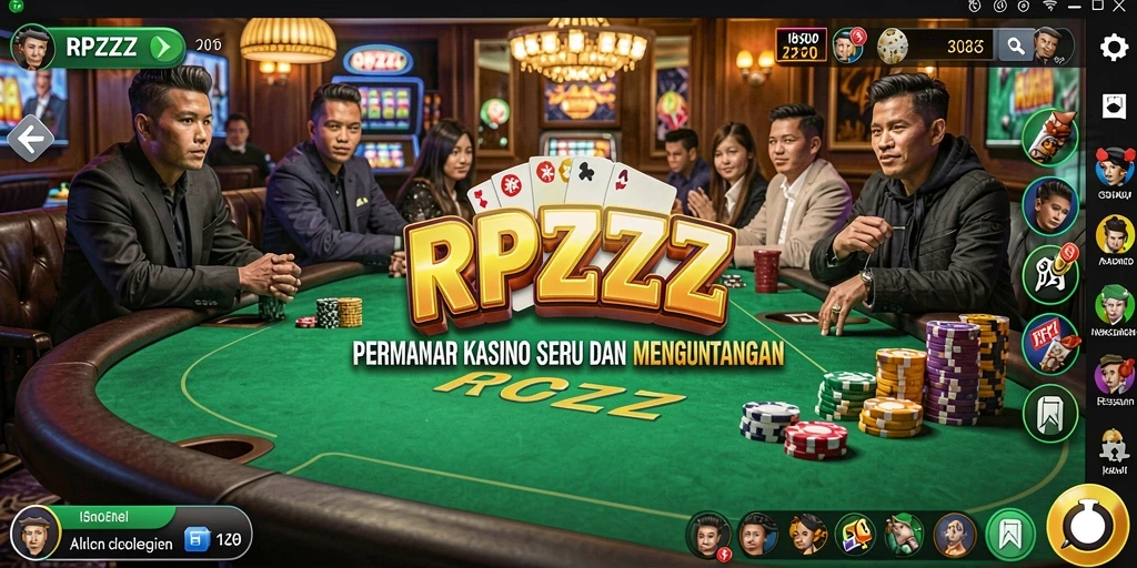 Tampilkan gameplay seru dari permainan Kasino di RPZZZ.