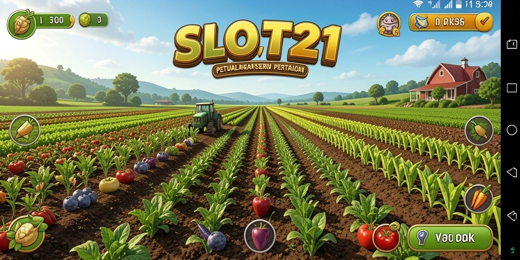 Tampilan gameplay yang menggugah selera dalam mengelola kebun.